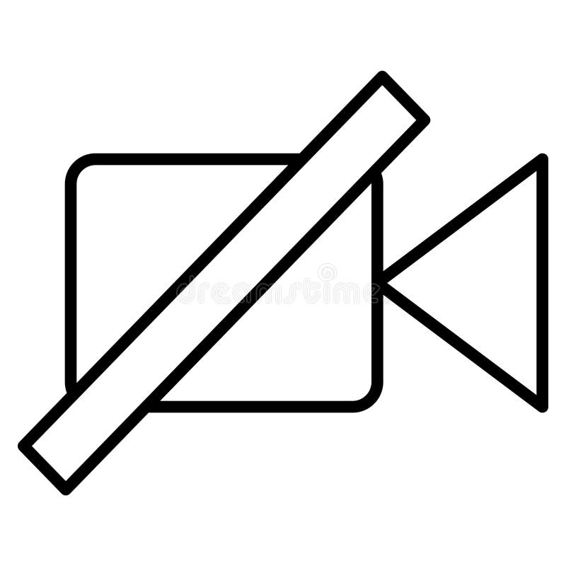 No Video vector illustration