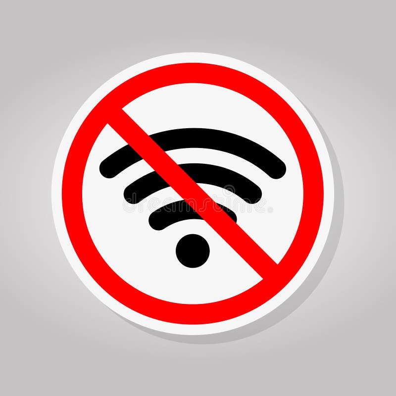 No Wifi Area Sing Isolate On White Background,Vector Illustration, network, icon, internet, wireless, signal, symbol, wi-fi, web, connection, free, zone, flat, access, communication, mobile, concept, technology, stop, ban, prohibition, isolated, red, wave, quality, website, graphic, bad, pictogram, not, stamp, shape, forbidden, phone, sticker, computer, design, art, digital, offline, transmission, broadcast