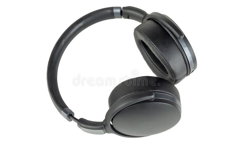 No Wired Headphones on a White Background Stock Photo Image of audio