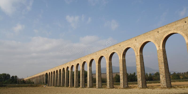 Noain s Roman aqueduct, Navarre, Spain.