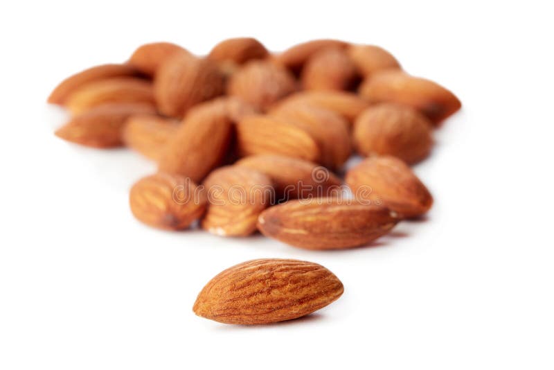 Nocciolo delle mandorle fotografia stock libera da diritti Nocciolo delle mandorle fotografia stock libera da diritti