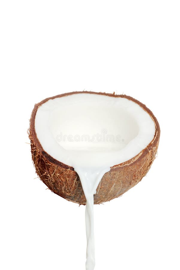 Noce di cocco e latte freschi fotografie stock libere da diritti Noce di cocco e latte freschi fotografie stock libere da diritti