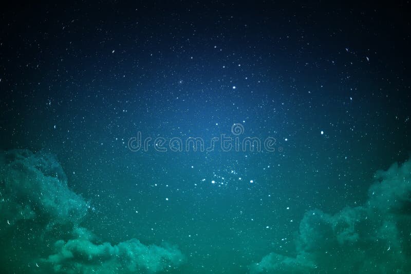 Night sky with stars and clouds shot. Night sky with stars and clouds shot.