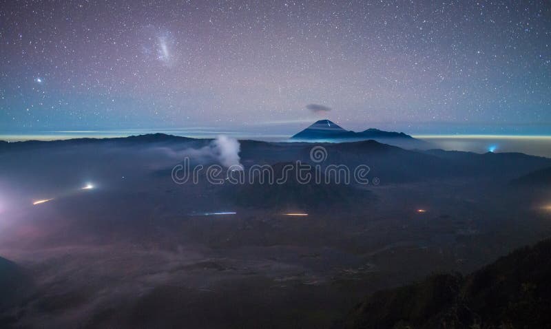 Mount Bromo is located in the Bromo Tengger Semeru National Park in East Java, a mountainous highland ranging between 1,000 to 3,676m above sea level. Mount Bromo is located in the Bromo Tengger Semeru National Park in East Java, a mountainous highland ranging between 1,000 to 3,676m above sea level.