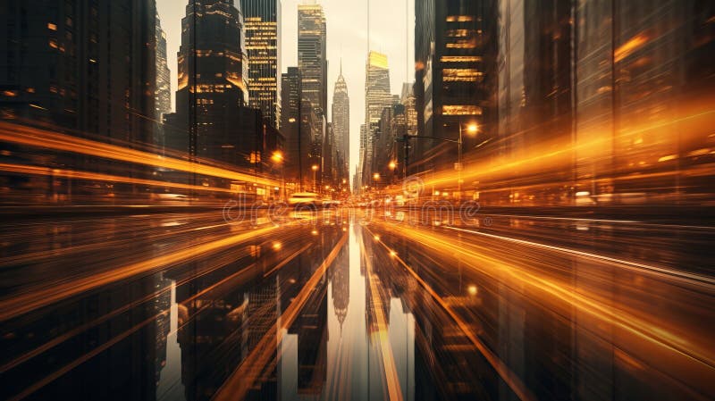 Peisaj școlar nocturn. lumini neclare pentru automobile și lămpi de stradă iluminate, care captează vibrațiile urbane. royalty free stock photography