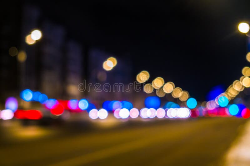 Nocy miasta ruch drogowy w gigantycznej metropolii Miasta bokeh lekki t?o Defocused nocy ?wiat?a ruchu obraz royalty free Nocy miasta ruch drogowy w gigantycznej metropolii Miasta bokeh lekki t?o Defocused nocy ?wiat?a ruchu obraz royalty free