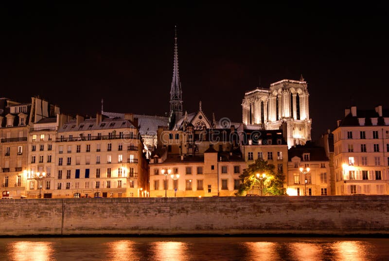 nocy Paris linia horyzontu obrazy stock nocy Paris linia horyzontu obrazy stock