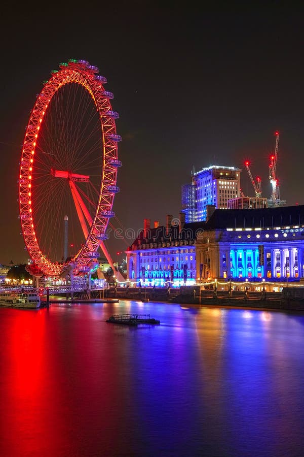 Nocy scena Big Ben i dom parlament w Londyn zdjęcie stock