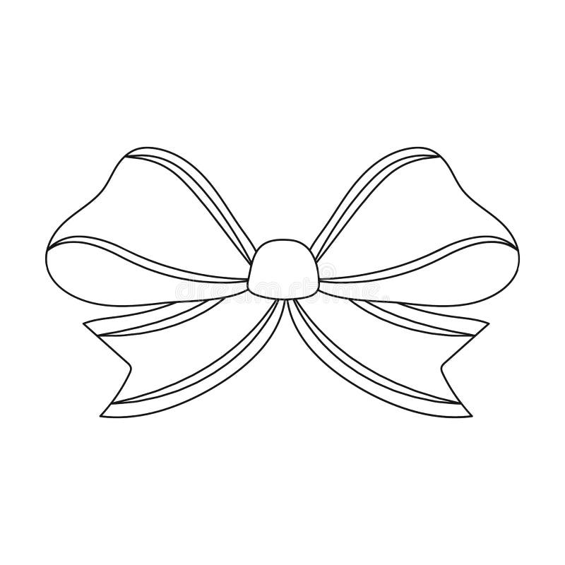 Node, ornamentals, frippery, and other web icon in outline style.Bow, ribbon, decoration