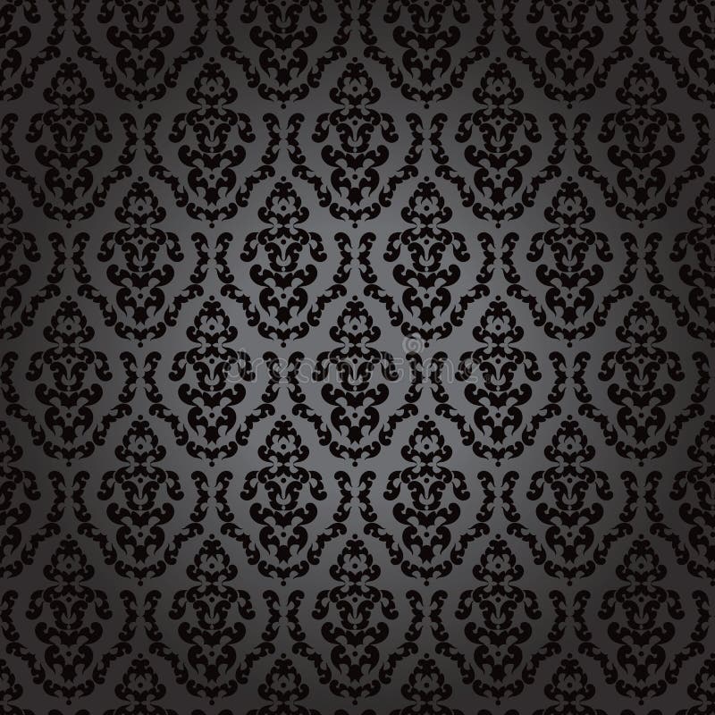 Téléchargement gratuit Images Noir Baroque De Papier Peint Sans Joint Illustration De Vecteur dernière par