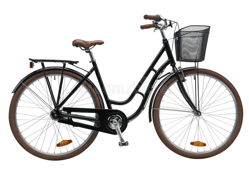 Noir de vélo de ville image stock Noir de vélo de ville image stock