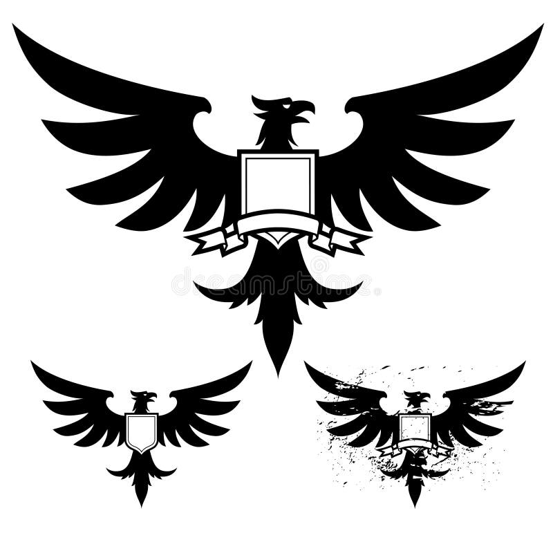 Noircissez l'aigle illustration stock Noircissez l'aigle illustration stock