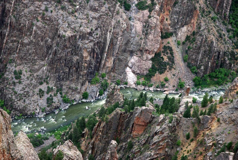 Noircissez la gorge du Gunnison images libres de droits Noircissez la gorge du Gunnison images libres de droits