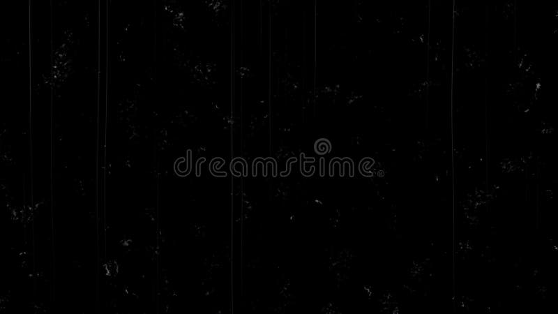 Noise, Dust and Scratches Overlay Video black background royalty free illustration