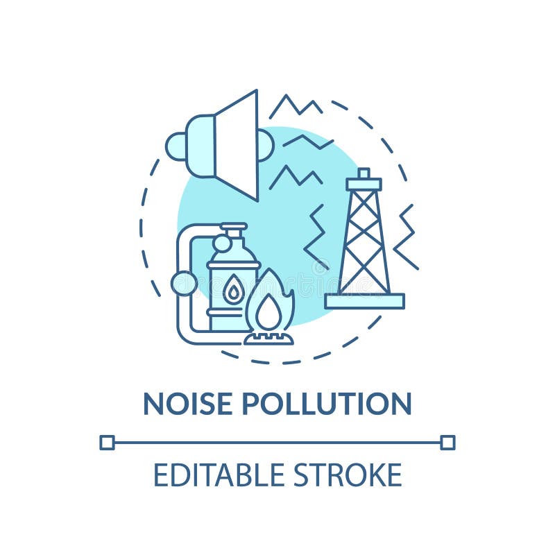 Noise pollution concept icon in outline Royalty Free Vector-saigonsouth.com.vn