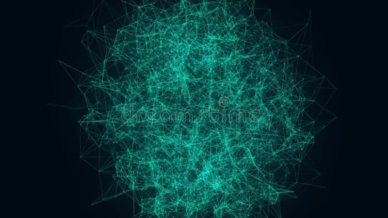 Noisy plexus. Abstract explosion with lines. stock illustration