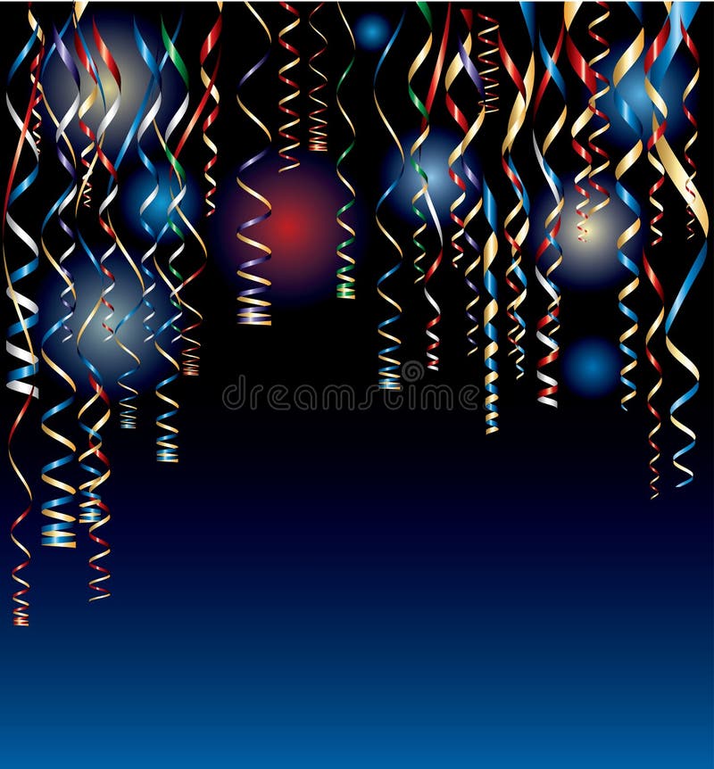 Noite do Confetti ilustração royalty free Noite do Confetti ilustração royalty free