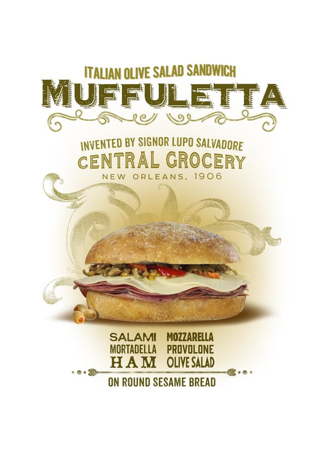 NOLA Collection Muffuletta Sandwich Background