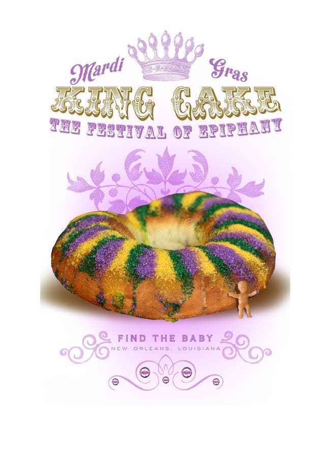 NOLA Culture Collection Mardi Gras konung Cake