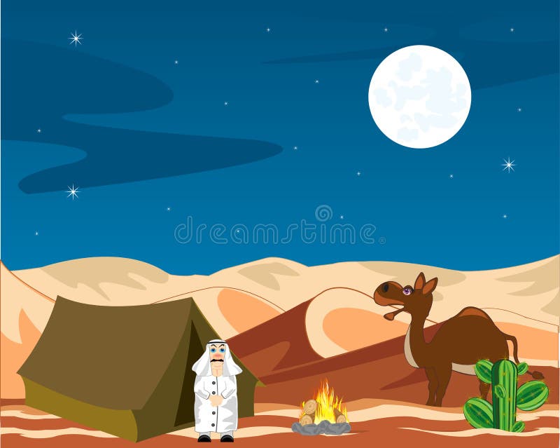 Nomad in desert