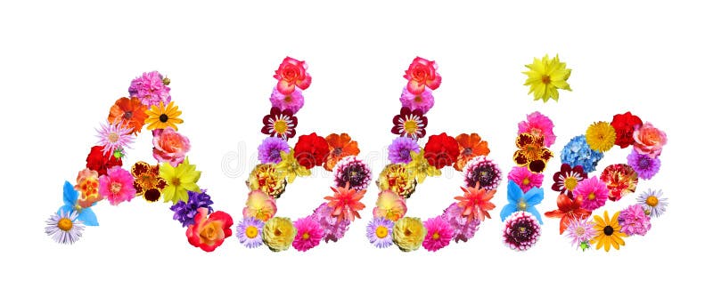 Nombre Ana de las flores stock de ilustración. Ilustración de travieso -  85441136