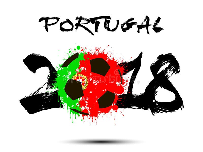 Nombre abstrait 2018 et tache de ballon de football illustration de vecteur Nombre abstrait 2018 et tache de ballon de football illustration de vecteur