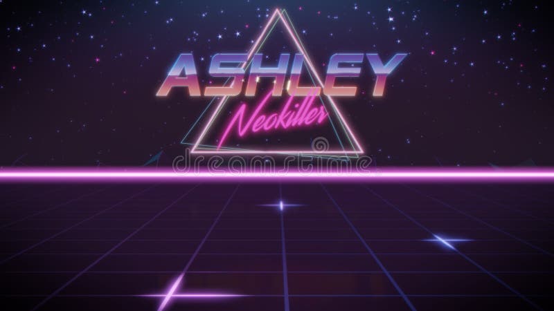 Nombre Ashley En Estilo Del Synthwave Stock de ilustración - Ilustración de cromo, resaltar: 142603328 Nombre Ashley En Estilo Del Synthwave Stock de ilustración - Ilustración de cromo, resaltar: 142603328