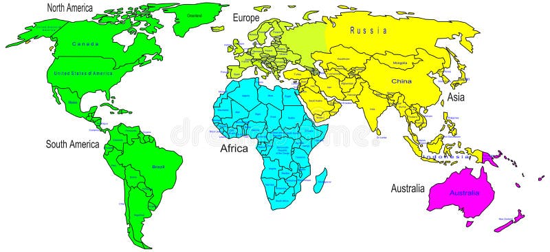 25 Nuevo El Mapa Del Mundo Con Los Continentes