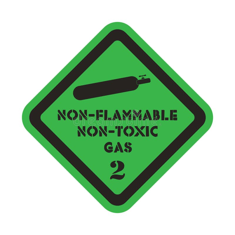 Non Flammable Non Toxic Gas Stock Vector Illustration of gases