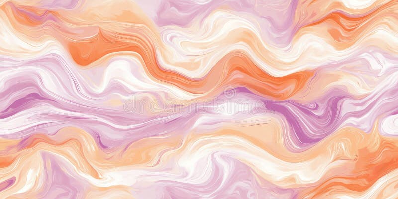 A non-seamless modern abstract wave pattern, featuring a soft-focus blur of burnt orange and lilac royalty free stock image