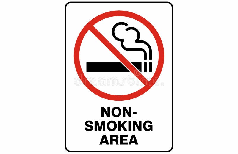 Non-Smoking Area Symbol Sign Vector