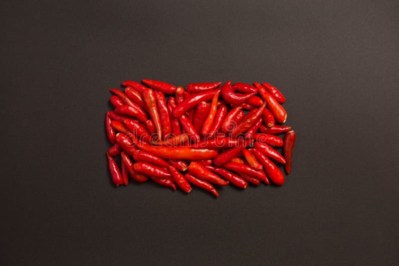 Nonstem Red Bird Eye Chili Pepper Stock Image Image of fiery
