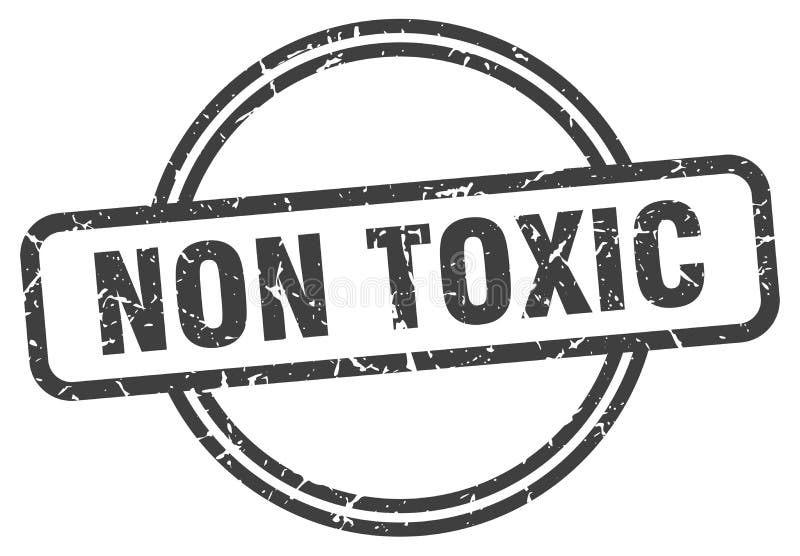 Non toxic stamp stock vector. Illustration of round 106507833