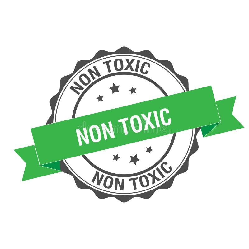 Non Toxic Design Logo Template Non Toxic Label Vector Illustration