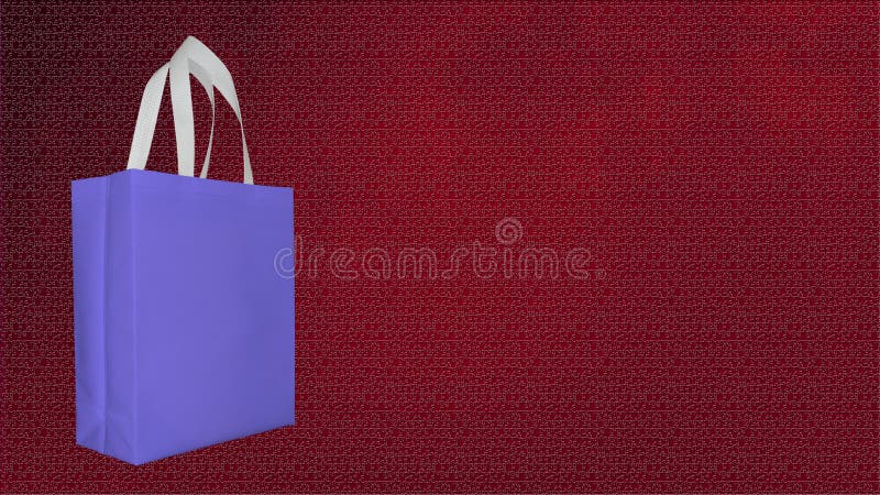 Download Beautiful Box Type Bag. Blue Color Non Woven Bag For ...
