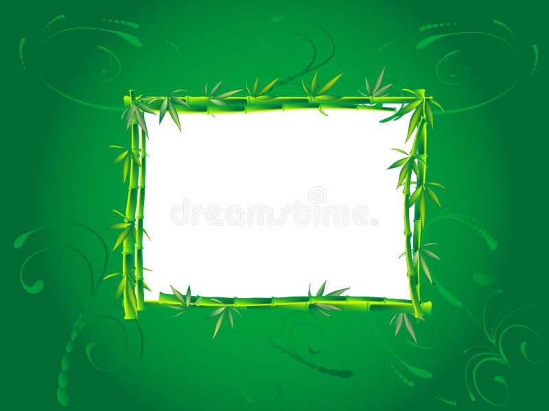 πλαίσιο μπαμπού ελεύθερη απεικόνιση δικαιώματος