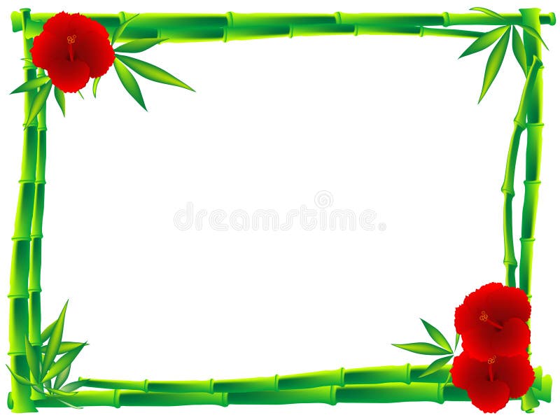 πλαίσιο μπαμπού απεικόνιση αποθεμάτων