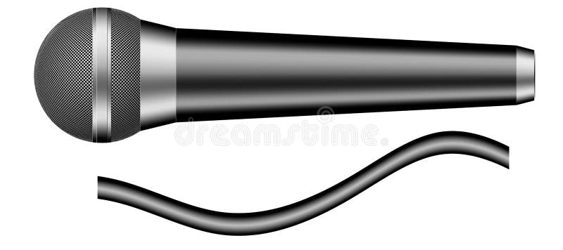 Высококачественный микрофон иллюстрация штока
