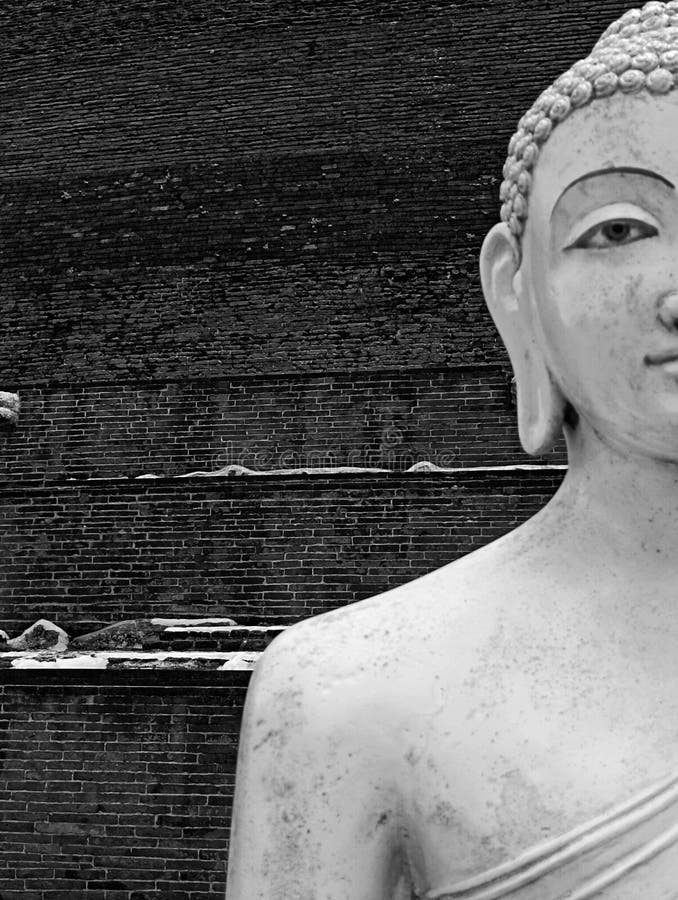 Статуя Будды в Руванвелисае стоковые фотографии rf