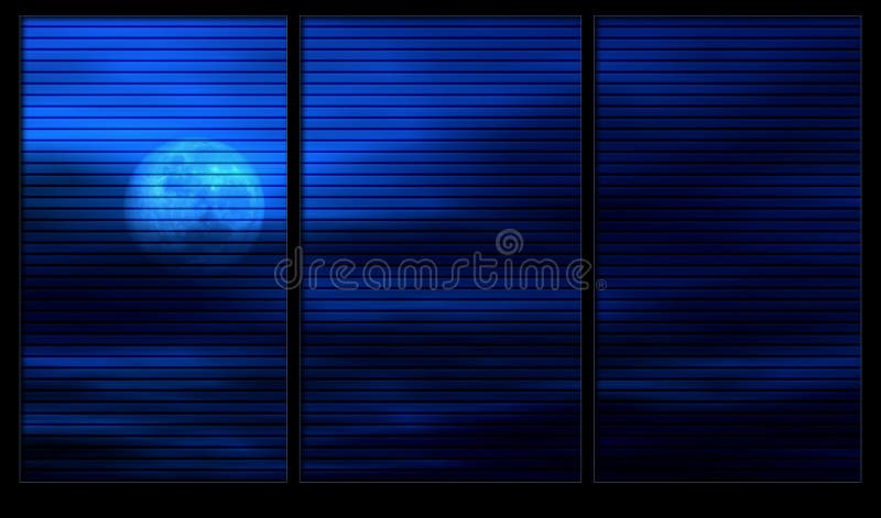 Лунный свет сквозь окно бесплатная иллюстрация