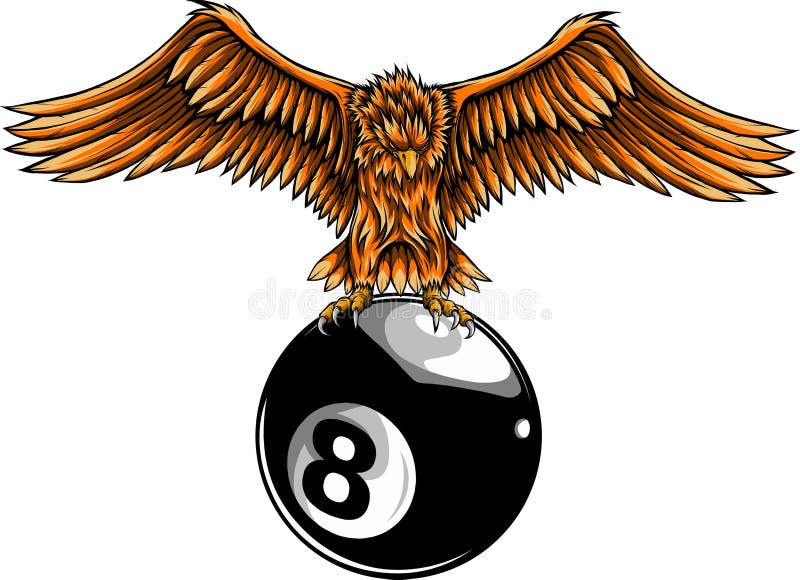 手绘鹰矢量图插图设计 库存例证