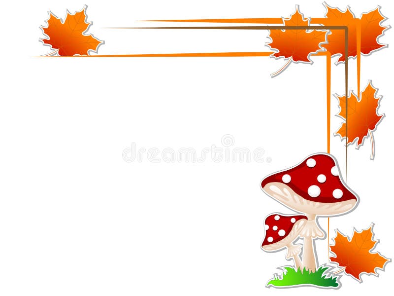 Πλαίσιο με τα φύλλα απεικόνιση αποθεμάτων