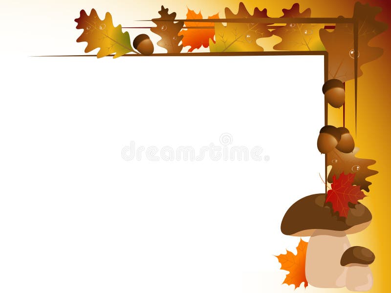 Πλαίσιο με τα φύλλα απεικόνιση αποθεμάτων