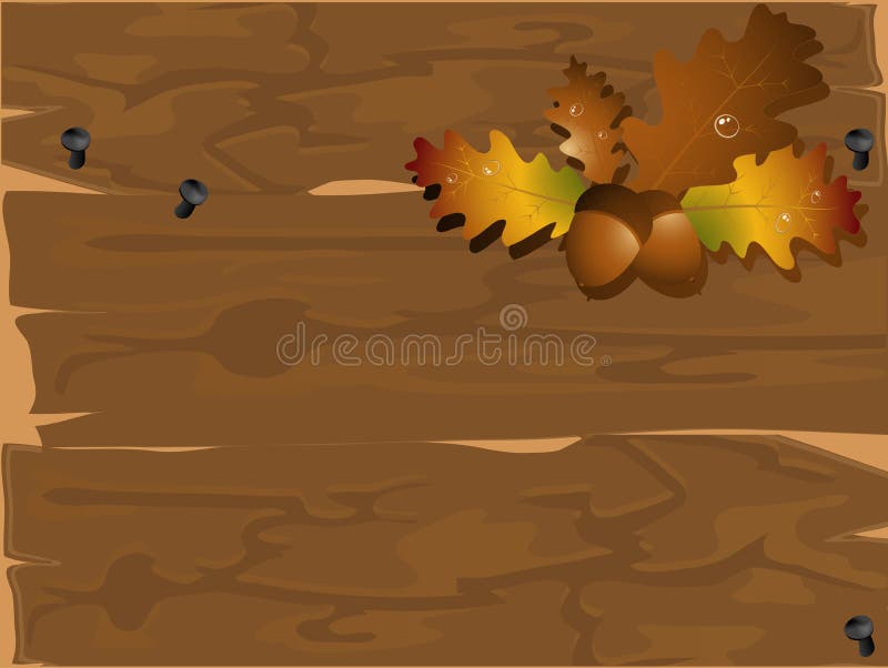 Πλαίσιο με τα φύλλα διανυσματική απεικόνιση