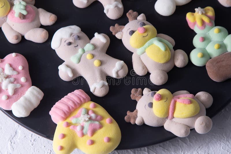 圣诞棉花糖 库存照片