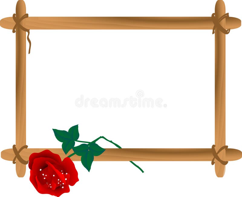 Ξύλινο πλαίσιο απεικόνιση αποθεμάτων