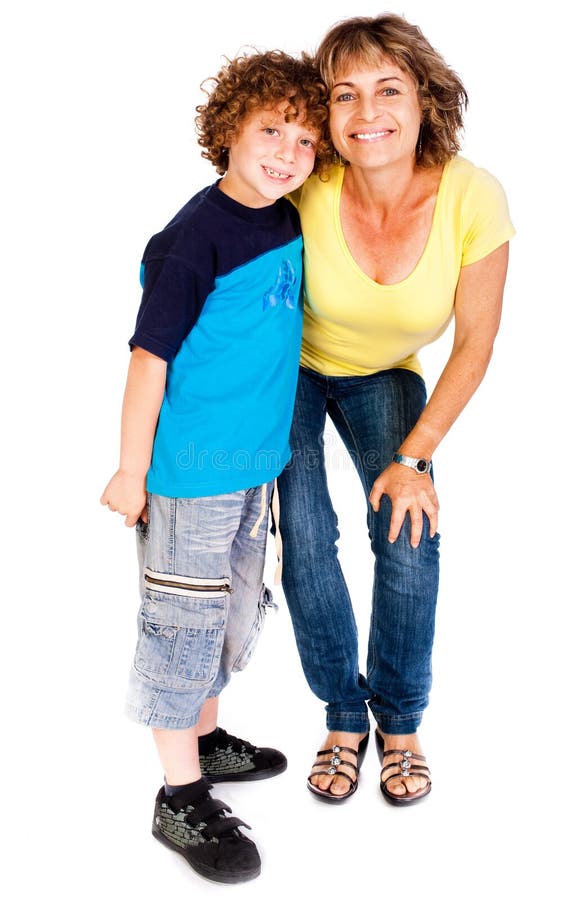 Nonna e nipote che si abbracciano fotografie stock