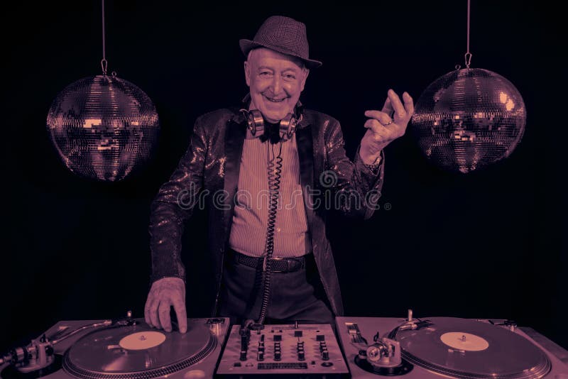 DJ Nonno immagine stock libera da diritti