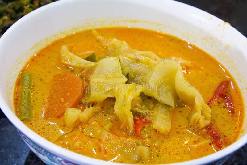 Nonya Sayur Lodeh Vegetable Soup Dish Closeup Stock Image Nonya Sayur Lodeh Vegetable Soup Dish Closeup Stock Image