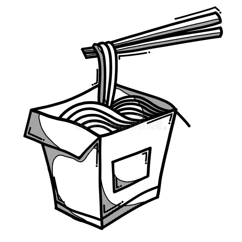 Noodle Doodle Vector Icon. Drawing Sketch Illustration Hand Drawn Line